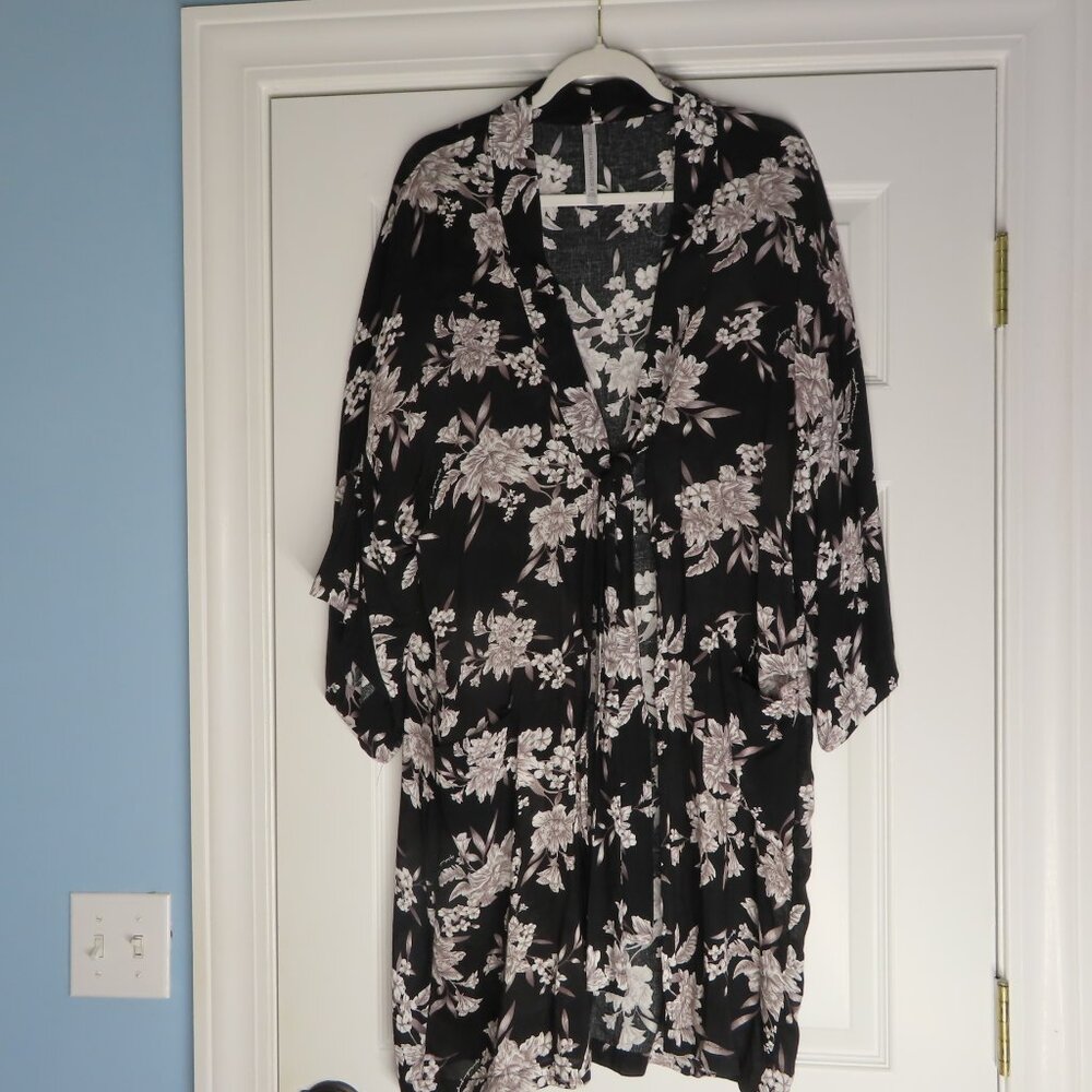 Spiritual Ganster Maya Kimono Robe One Size Beach Lounge Coverup Vacation Floral